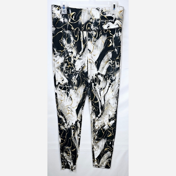 XLarge Black Gold Leggings - Picture 1 of 2